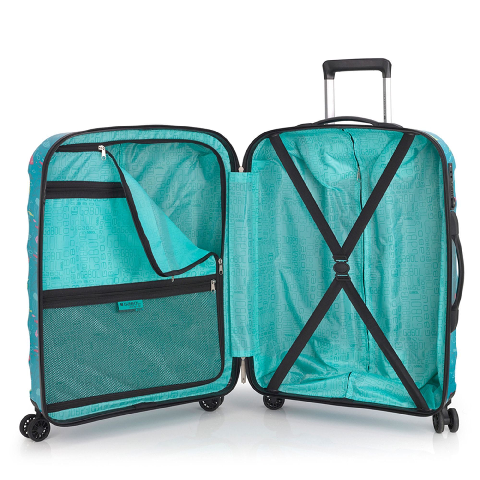 Gabol Hartschalen-Trolley Acqua, 4 Rollen, ABS