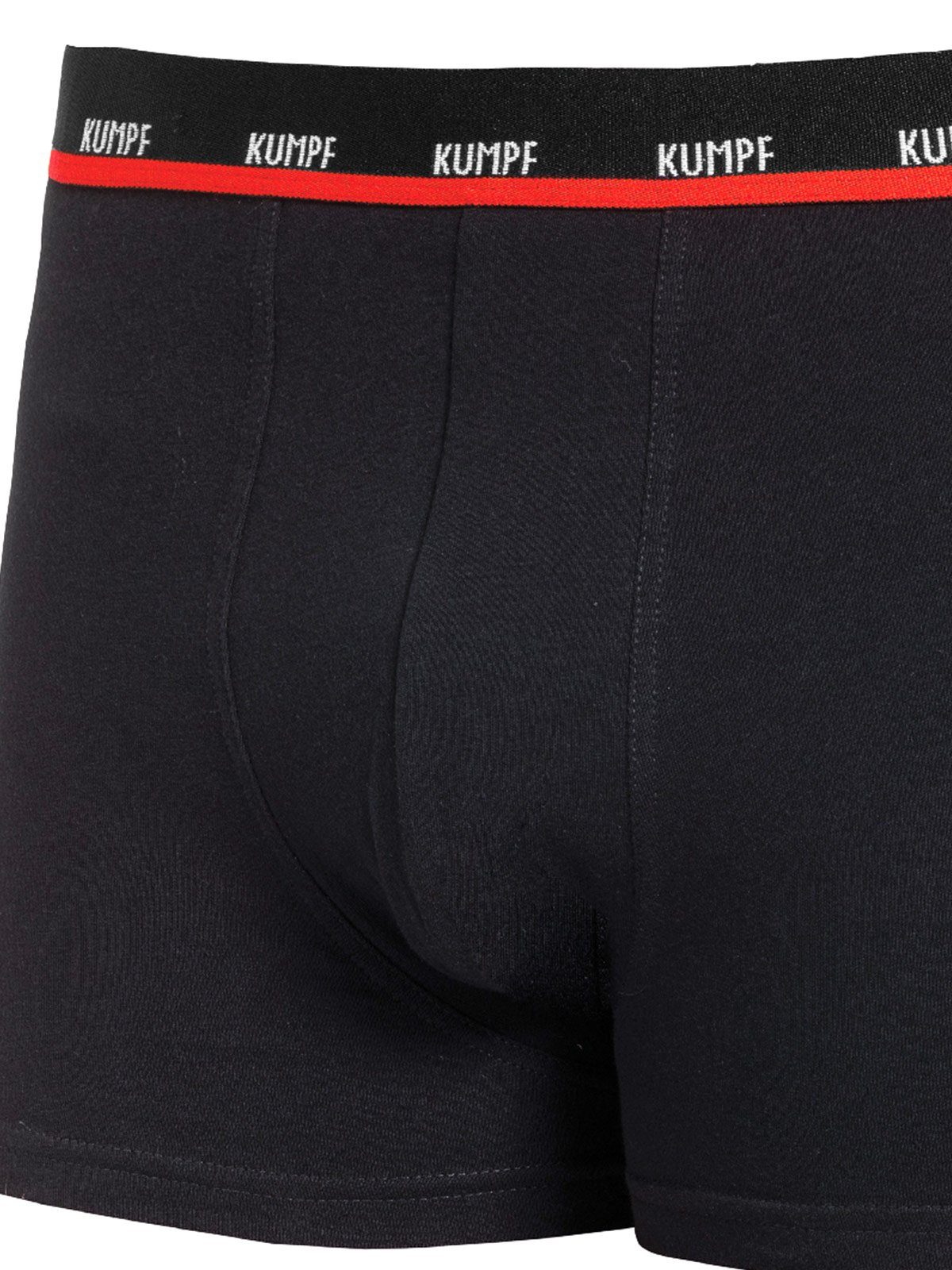 KUMPF Retro Pants 3er Cotton 3-St) schwarz-grau Pack Materialmix mit Gummibund Pants (Packung, Herren Stretch