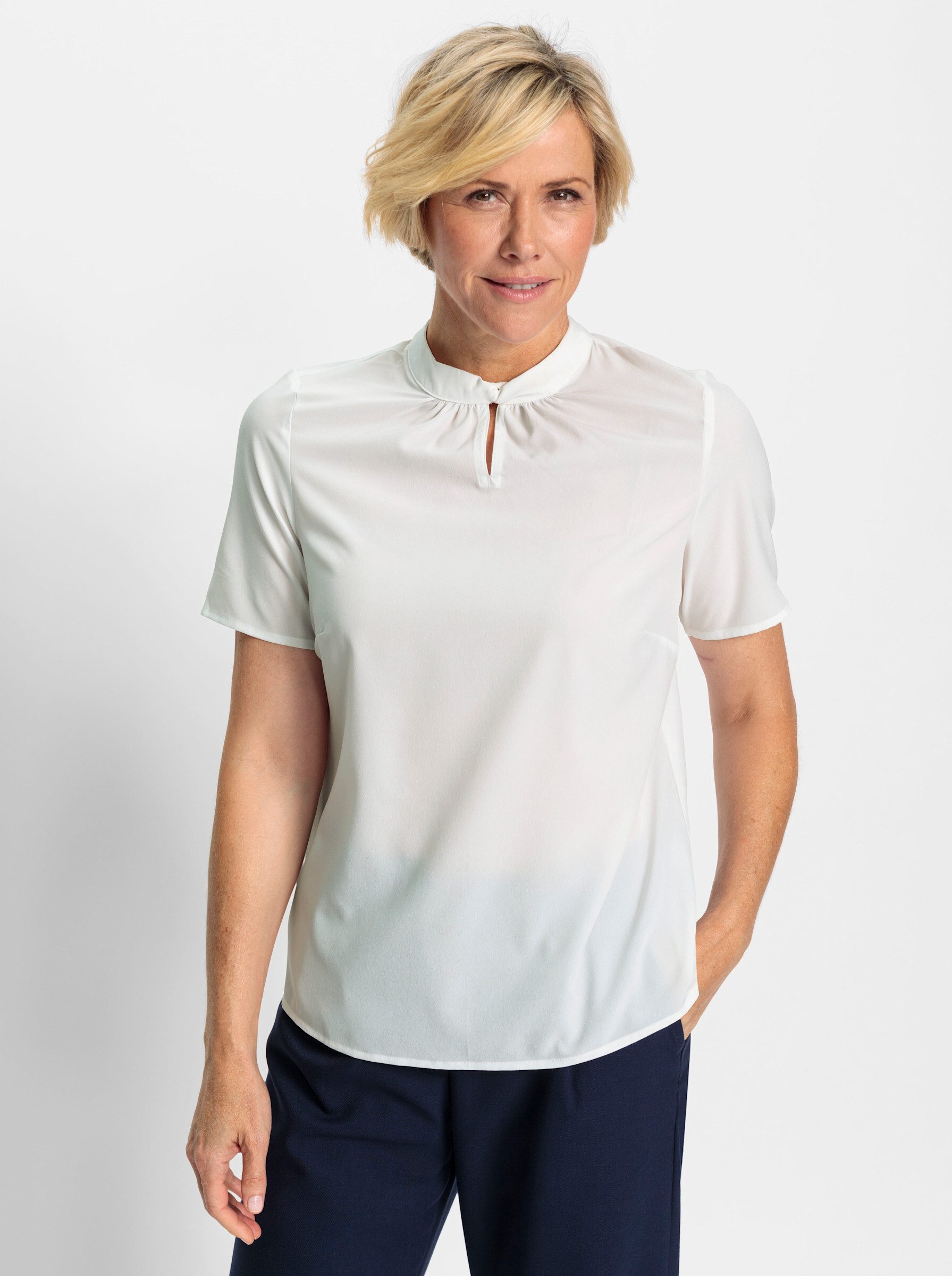 Witt Klassische Bluse Schlupfbluse Kurzarm günstig online kaufen