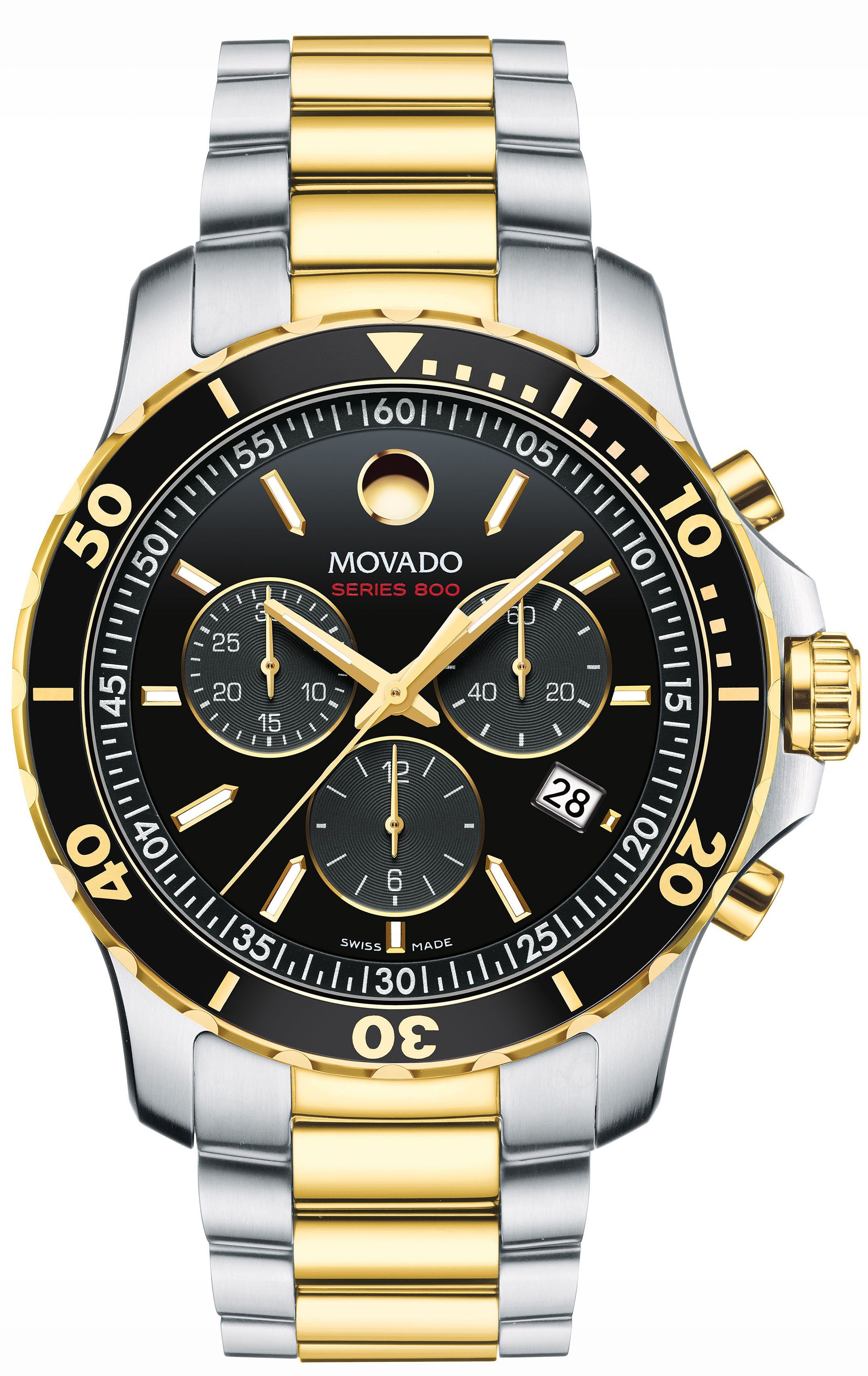 MOVADO Chronograph Series 800 2600146 Quarzuhr Armbanduhr Herrenuhr Swiss Made Edelstahlarmband
