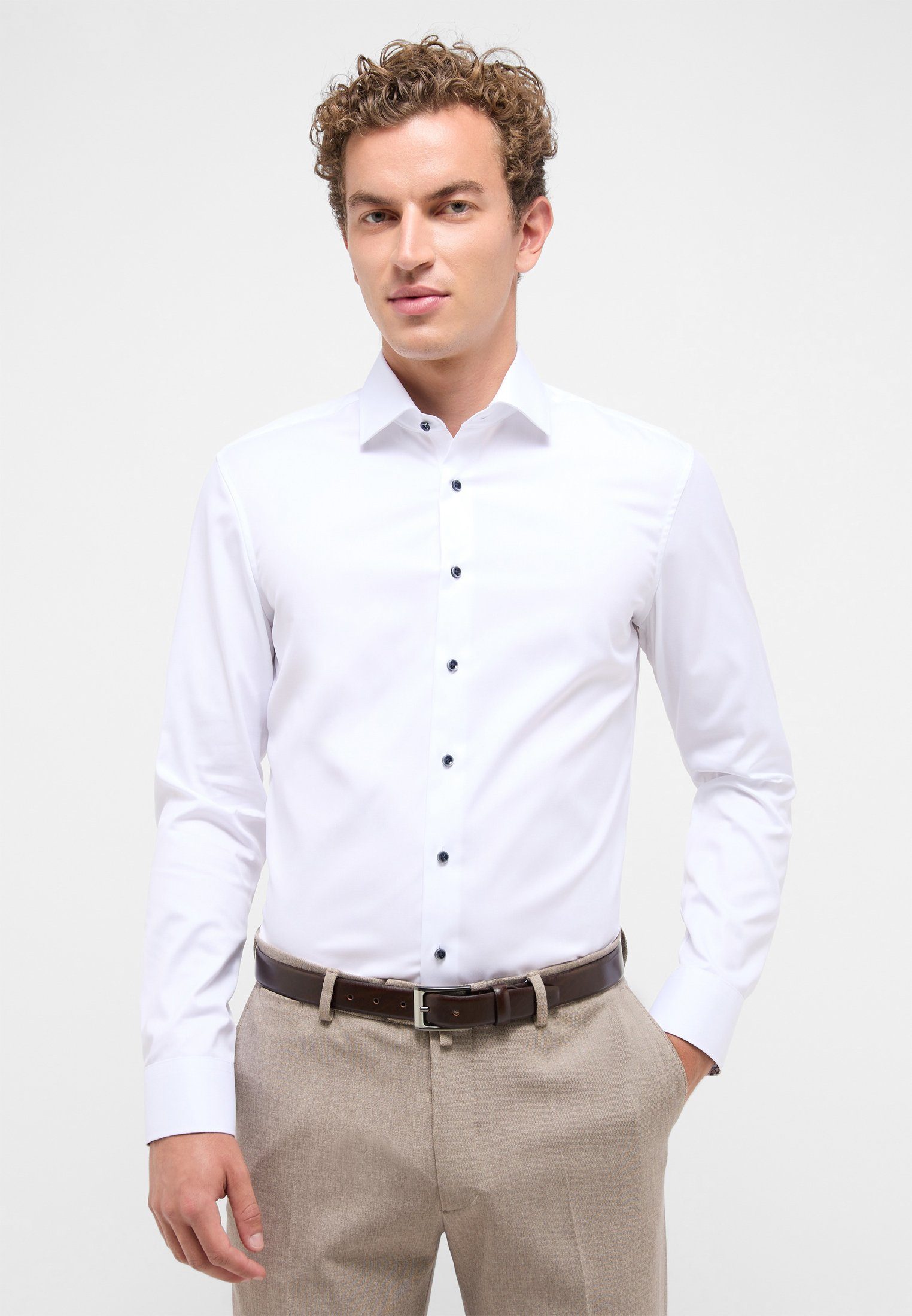 Eterna Langarmhemd SLIM FIT NON IRON (bügelfrei)