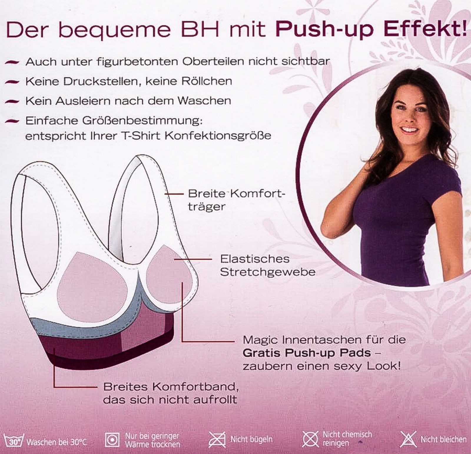 DS Produkte GmbH Bustier Figur Body Genial BH 3er-Set Bustier Büstenhalter Push Up