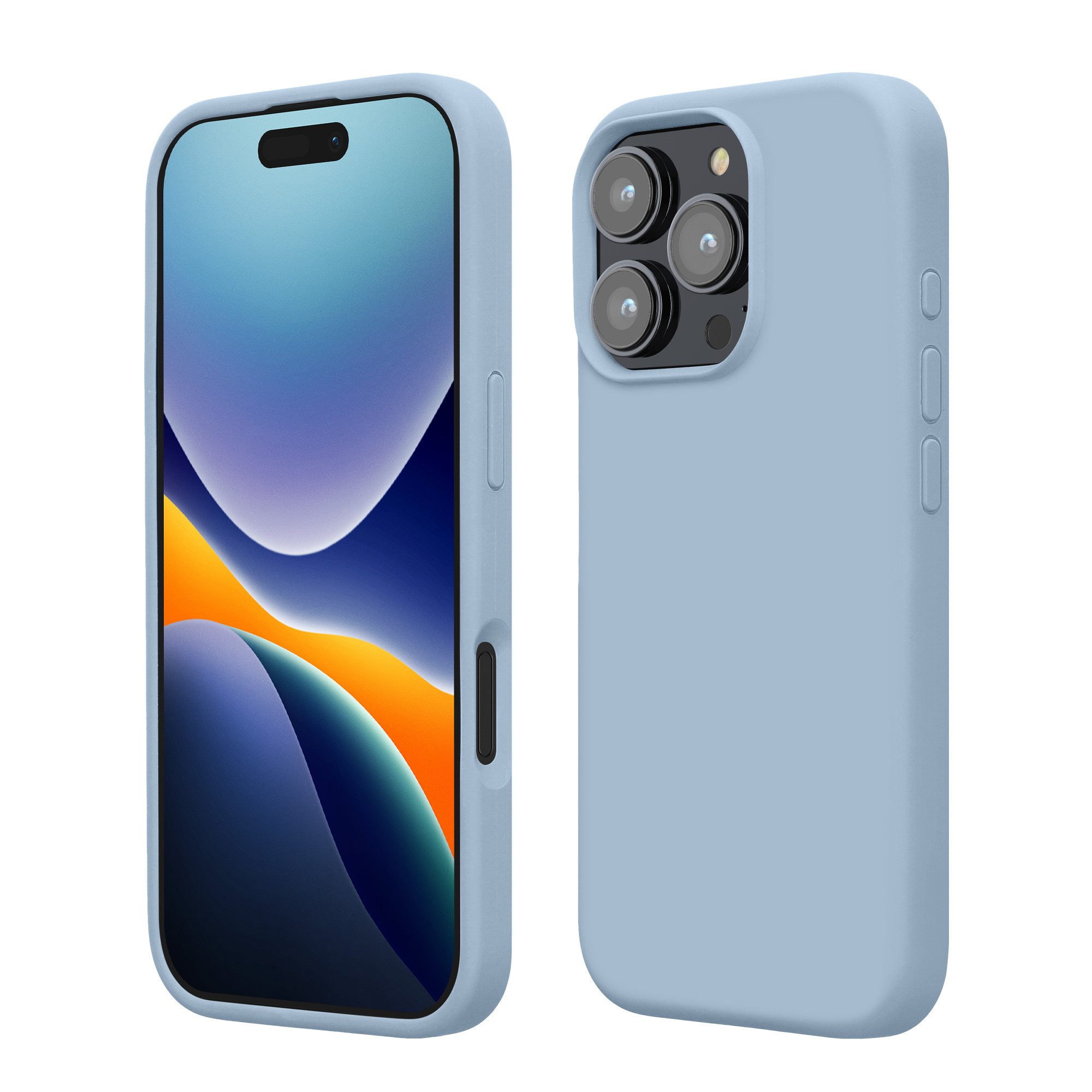 kwmobile Handyhülle Hülle für Apple iPhone 16 Pro, Hülle Silikon gummiert - Handyhülle - Handy Case Cover