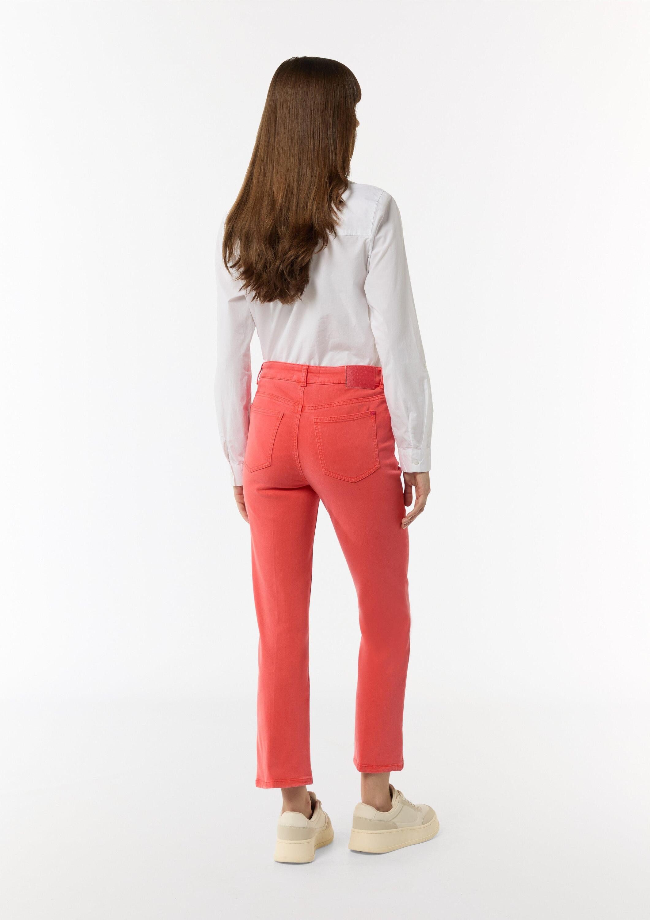 comma Chinos Hose Denim mit Flared Leg