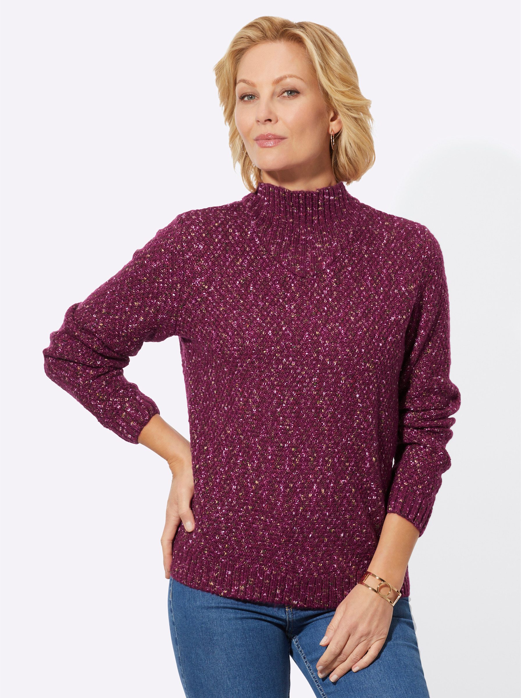Witt Strickpullover Stehkragenpullover günstig online kaufen