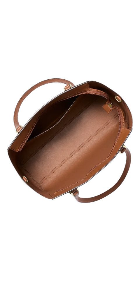 MICHAEL KORS Handtasche Michael Kors Charlotte Large Tote 3in1 Leder Vanilla Schultertasche