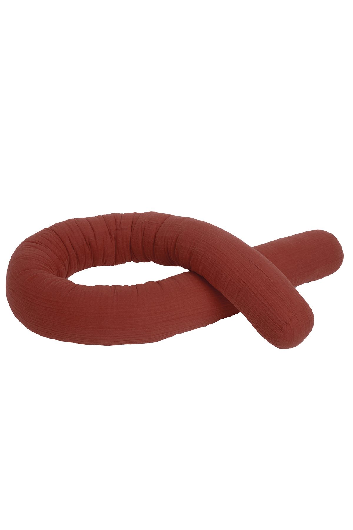 kikadu Nestchenschlange Bettschlange Musselin Rust, ökologischen Materialien, 200 cm