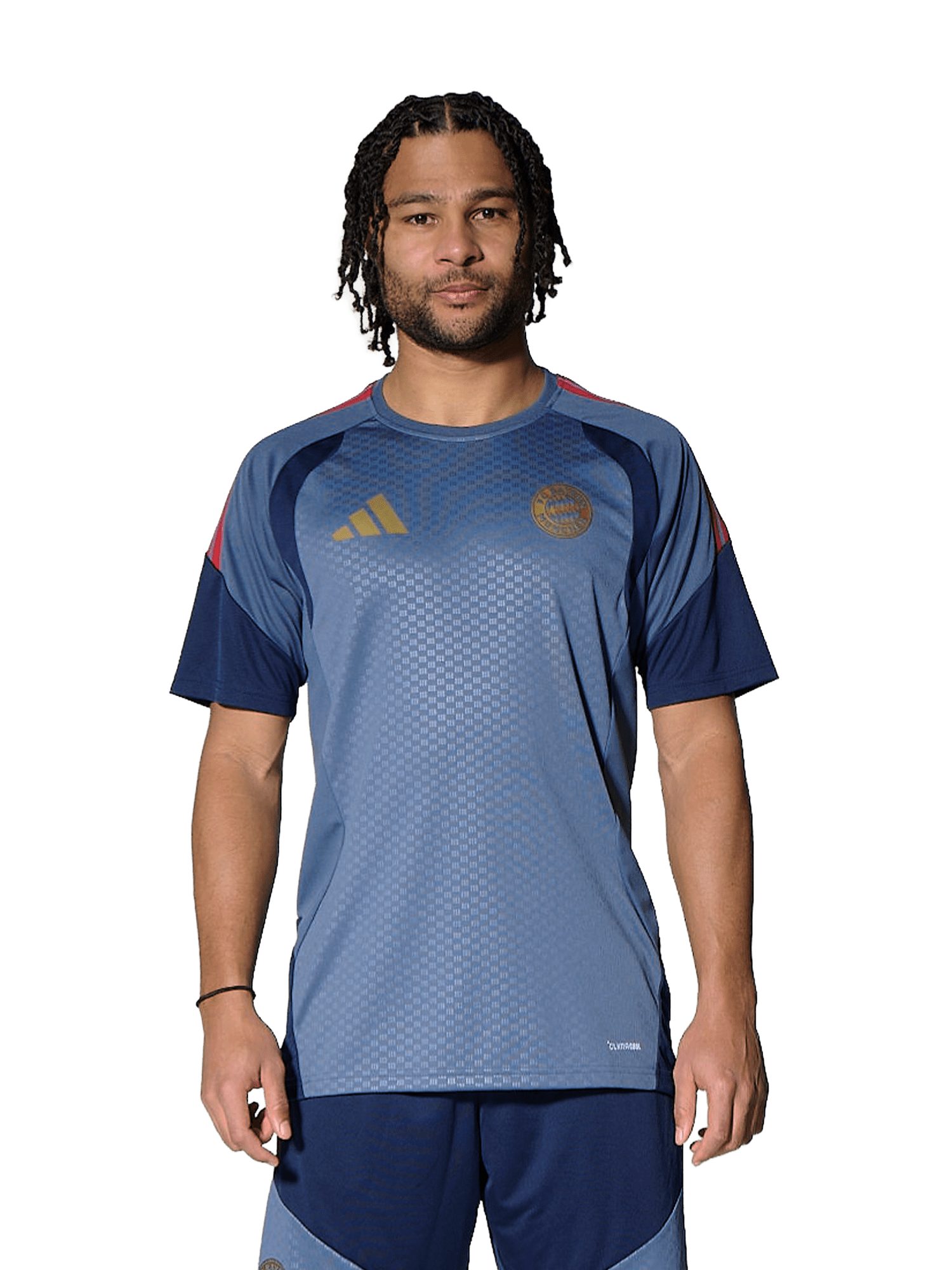adidas Performance T-Shirt FC Bayern München, Trainingsshirt Teamline, Herren, Blau