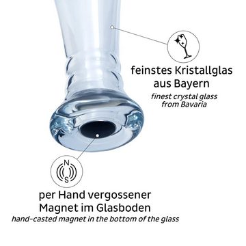 silwy MAGNETIC SYSTEM Gläser-Set Magnet-Kristallglas WEIZENBIER, Kristallglas