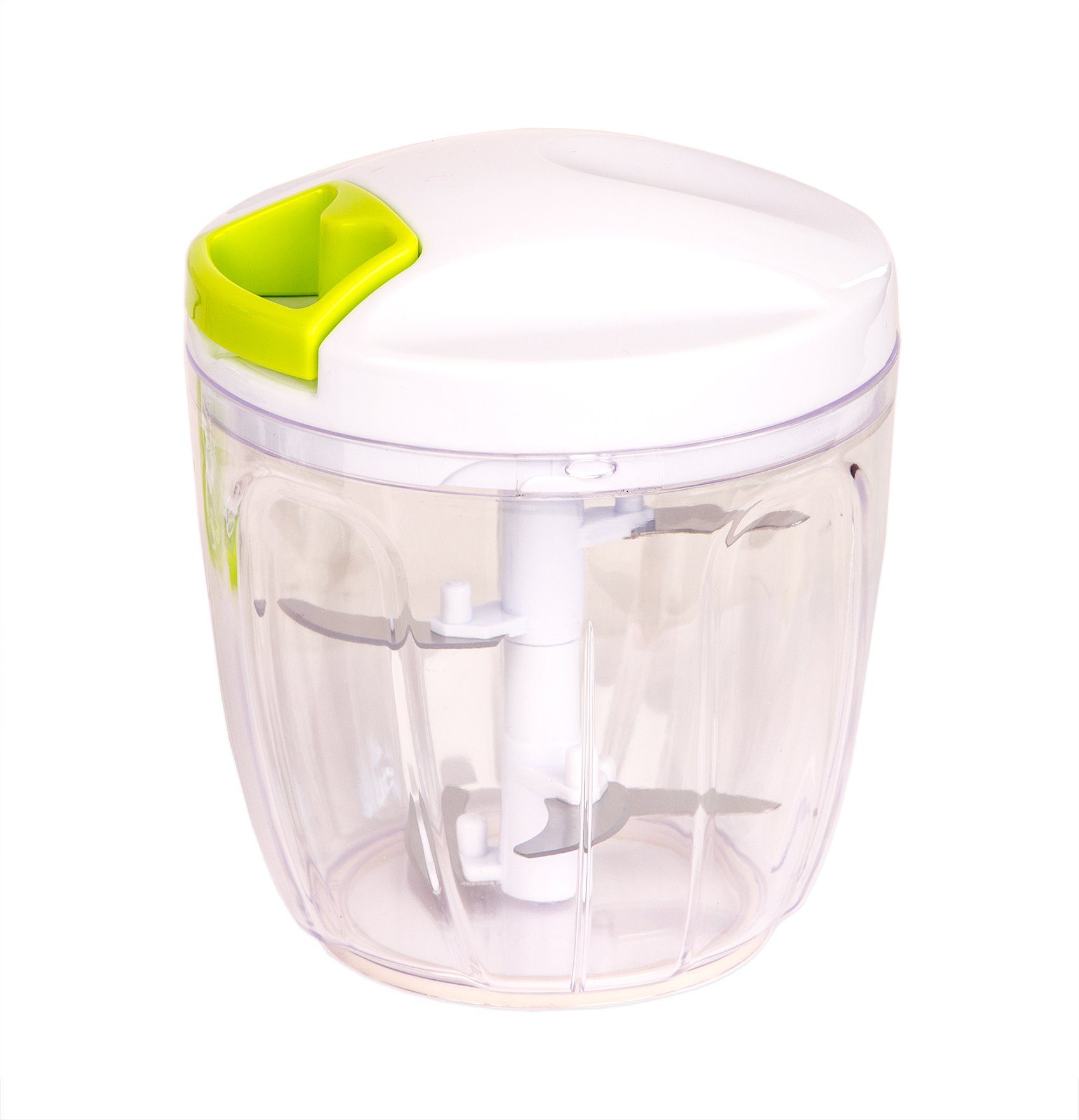 BigDean Gemüseschneider mit Seilzug - Multi-Zerkleinerer für Zwiebeln, Gemüse & Obst