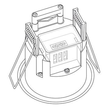 SEBSON Bewegungsmelder Bewegungsmelder Unterputz HF Sensor LED geeignet programmierbar