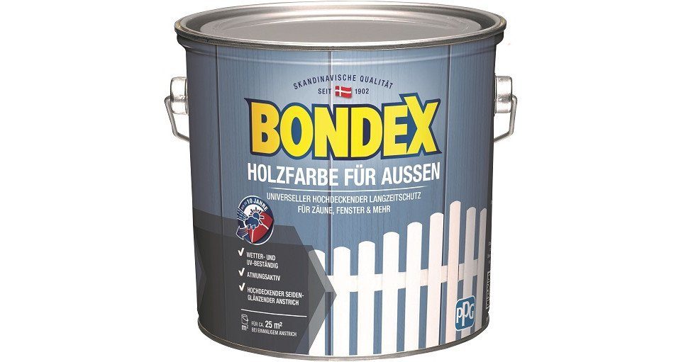 Bondex Holzschutzlasur Holzfarbe L weiß Bondex 2,5 Aussen für