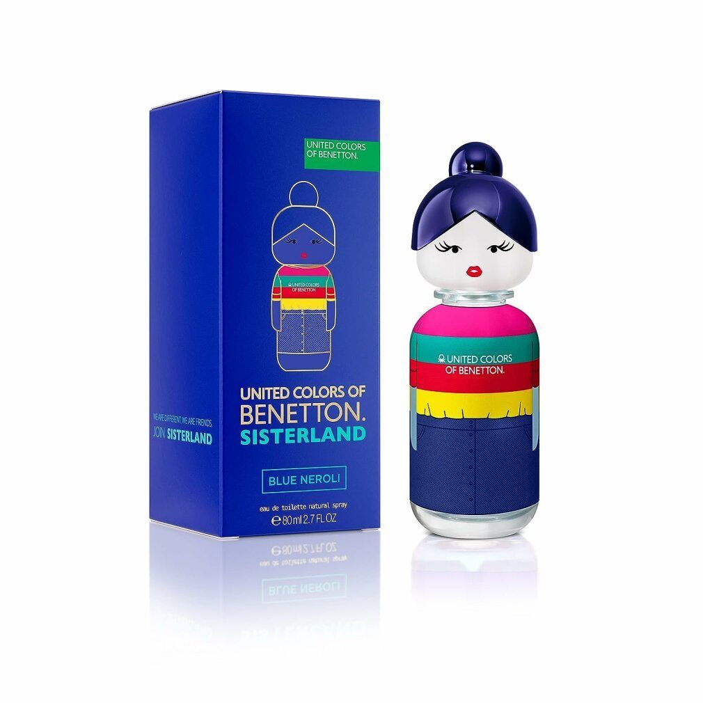 United Colors of Benetton Eau de Toilette Benetton - Sisterland Blue Neroli, EDT Spray für Frauen 80ml