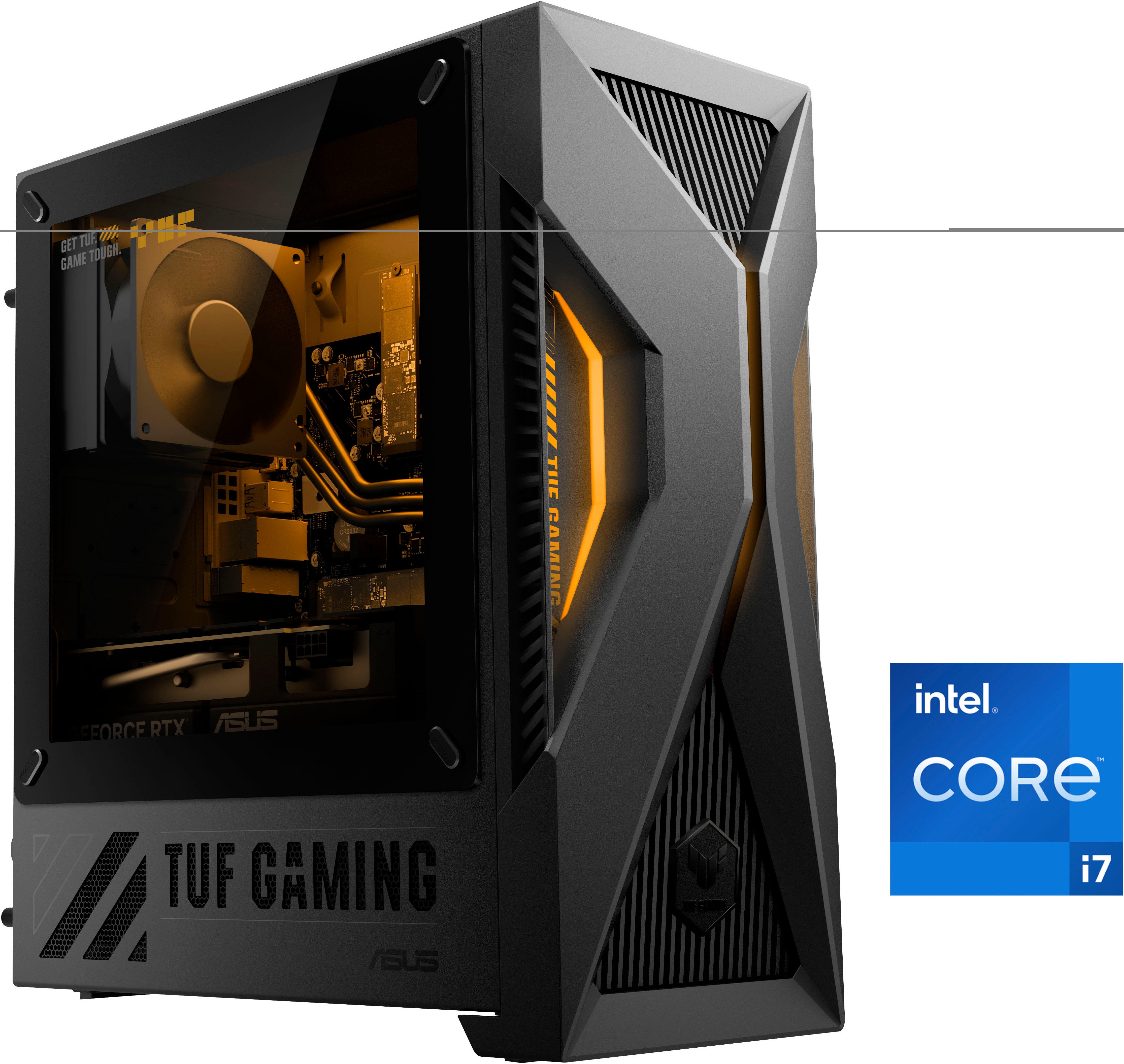 Asus TUF T500 T500MV-13620H322W Gaming-PC (Intel Core i7 13620H, GeForce RTX™ 5060 DUAL, 16 GB RAM, 1000 GB SSD, Luftkühlung)