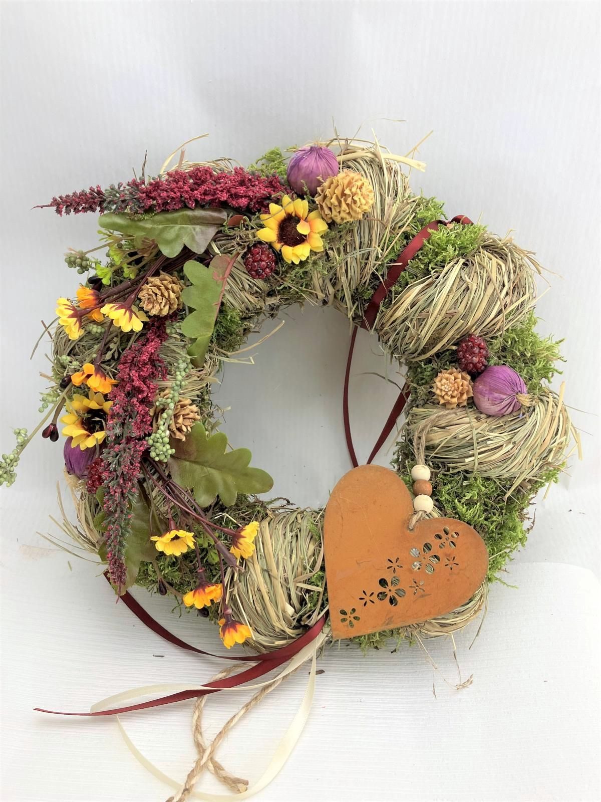 Small-Preis Dekokranz Türkranz Wandkranz rund Natur ø 28 cm - Herbst - Will günstig online kaufen