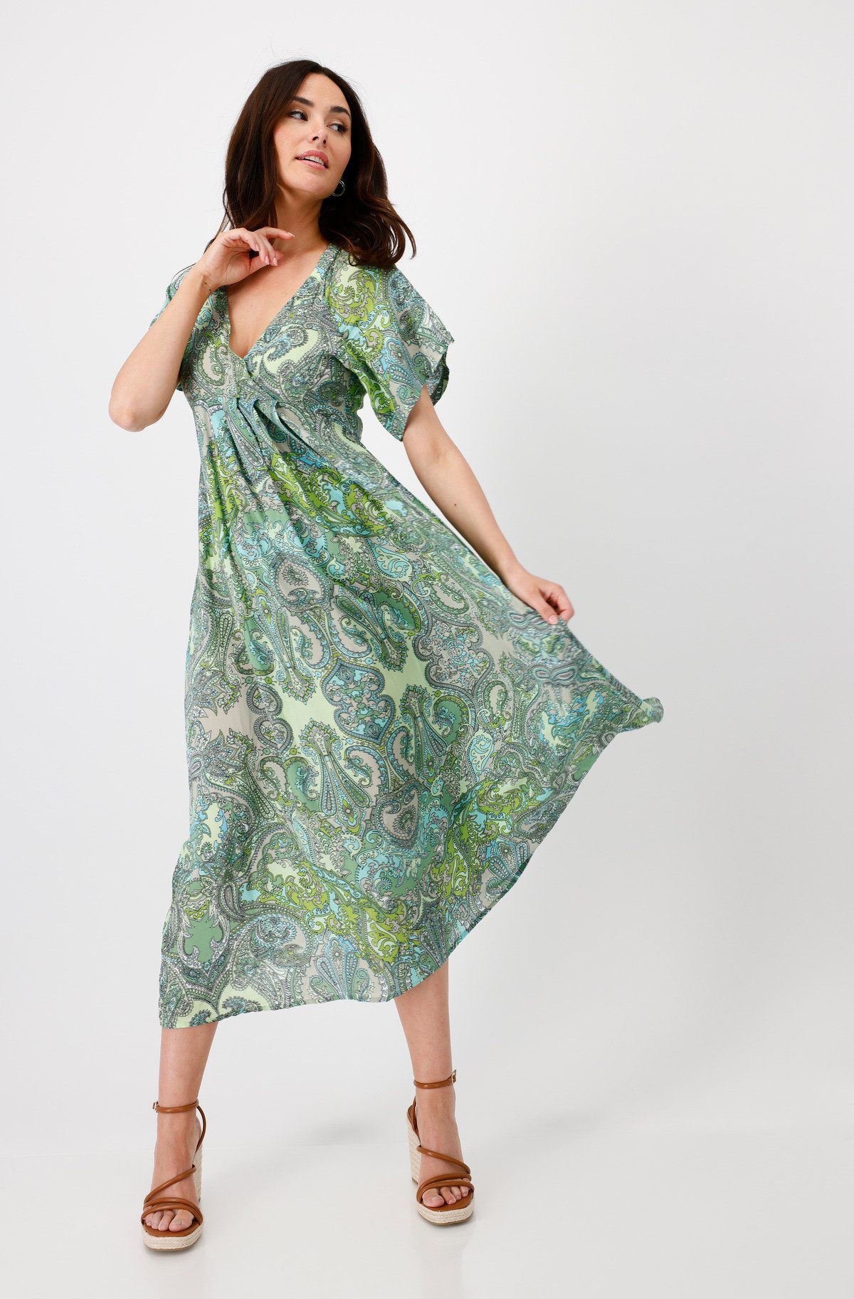 Monari Maxikleid Kleid Paisleydruck allover Mit günstig online kaufen
