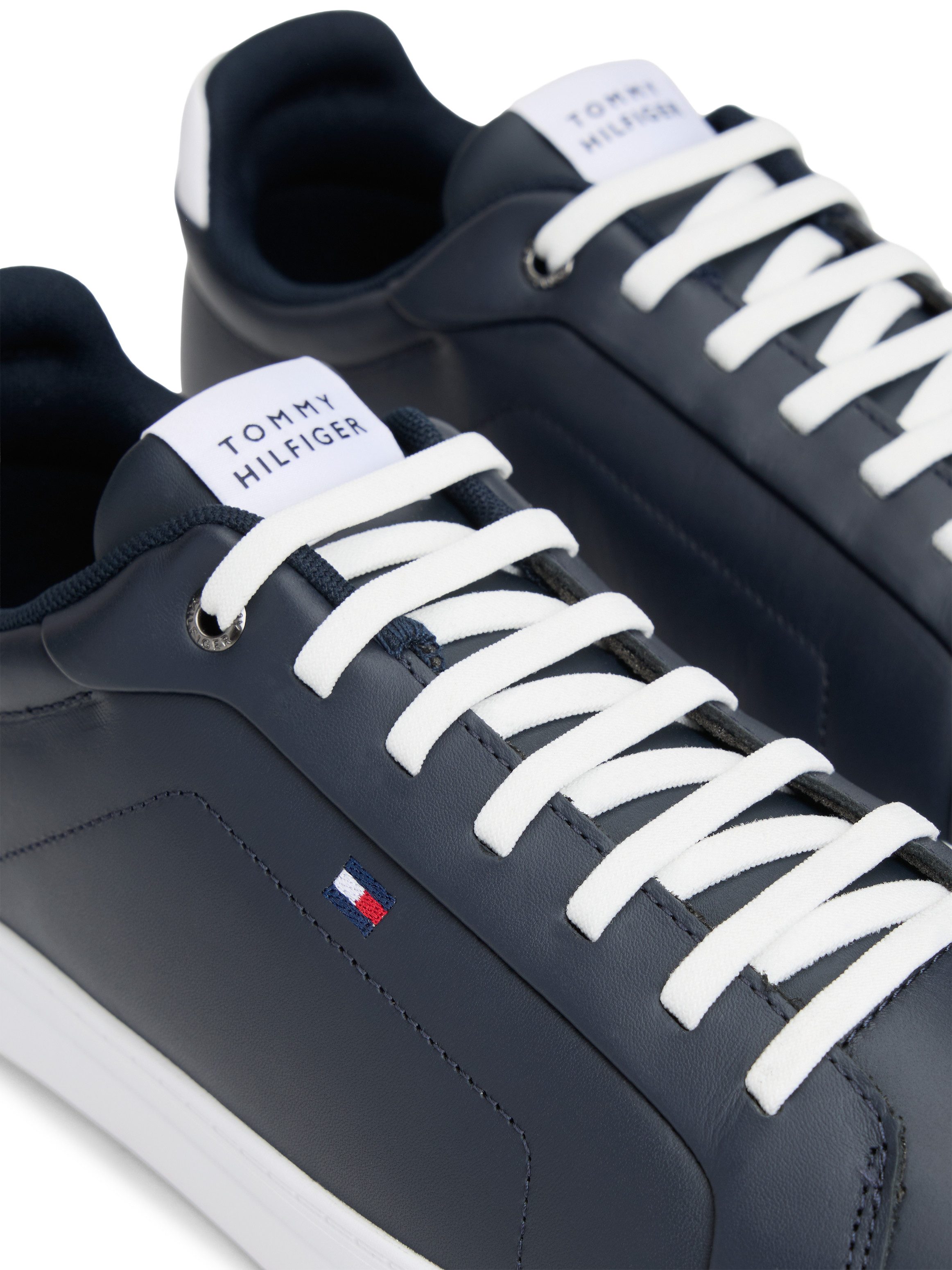 Tommy Hilfiger ICON COURT LIGHT ESS Sneaker, Freizeitschuh, Halbschuh, Schnürschuh, weich gepolsterter Schaftrand