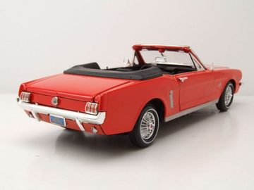 Motormax Modellauto Ford Mustang Cabrio 1964 1/2 orange Modellauto 1:18 Motormax, Maßstab 1:18