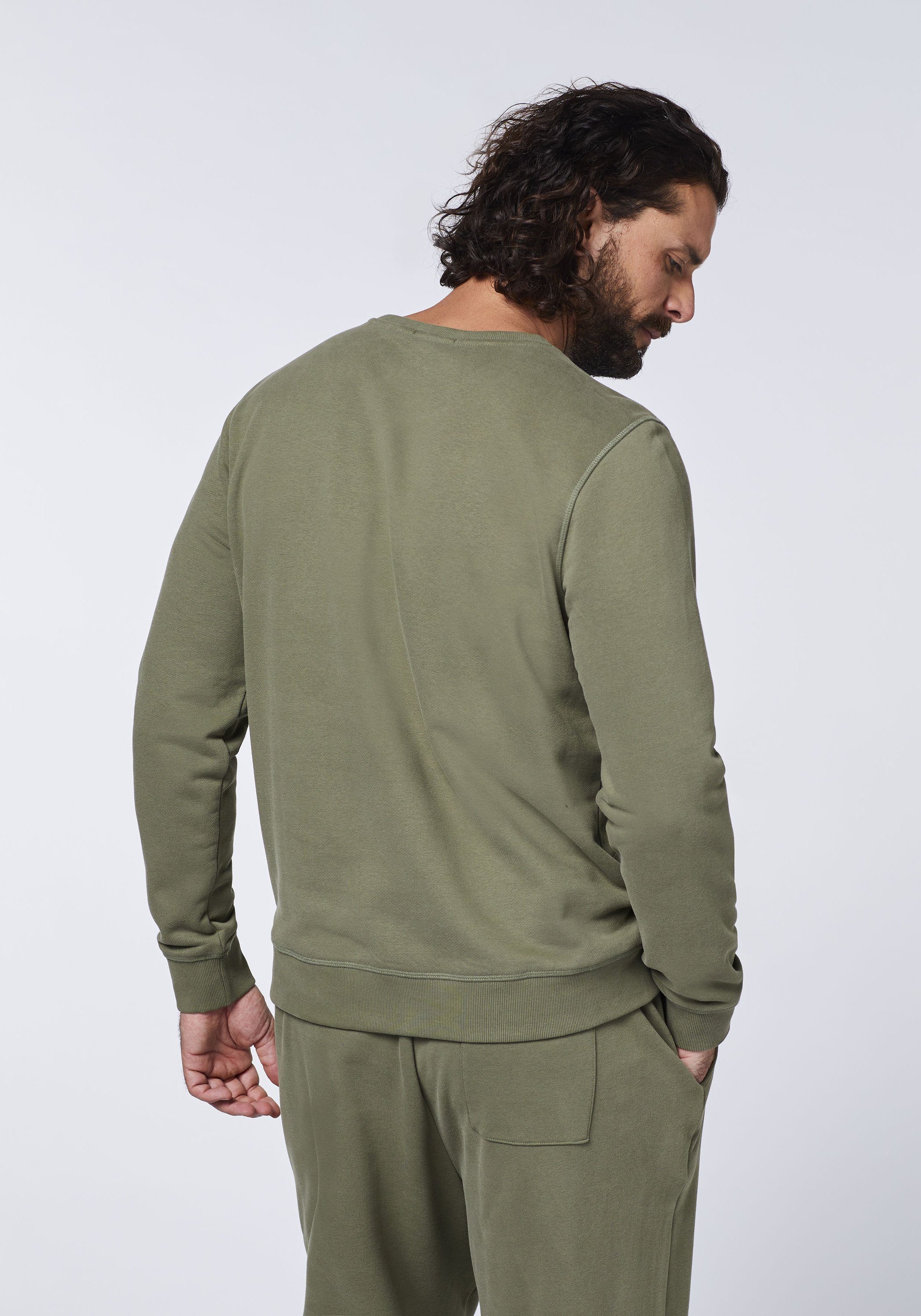 im Dusty Label-Look 18-0515 1 Sweatshirt Sweater Chiemsee Olive