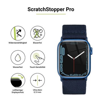 Artwizz Schutzfolie ScratchStopper Pro, Wasserfeste und Kratzfeste Displayschutz Folie, Apple Watch 9 / 8 / 7 (41mm), Apple Watch SE / 6 / 5 / 4 (40mm)