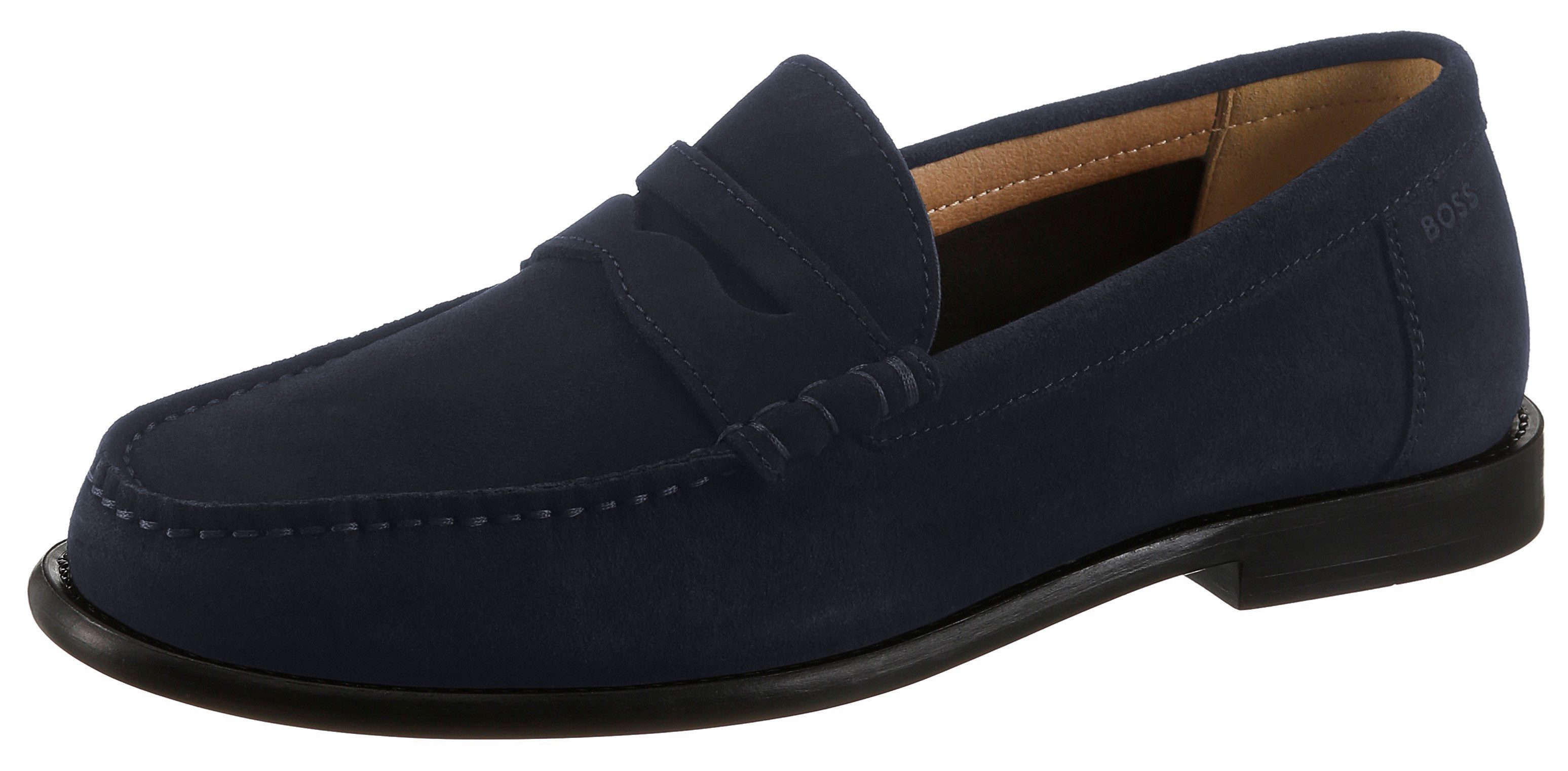 BOSS Tevan_Mocc Slipper Loafer, Mokassin, Schlupfschuh in eleganter Optik