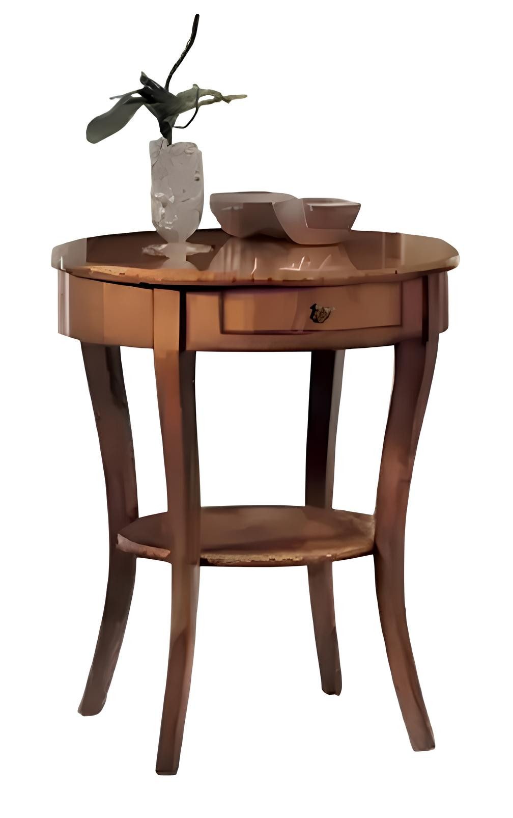 Xlmoebel Beistelltisch Runder Kaffeetisch in elegantem Design mit hochwertiger Verarbeitung (1-St., Beistelltisch), Hergestellt in Europa
