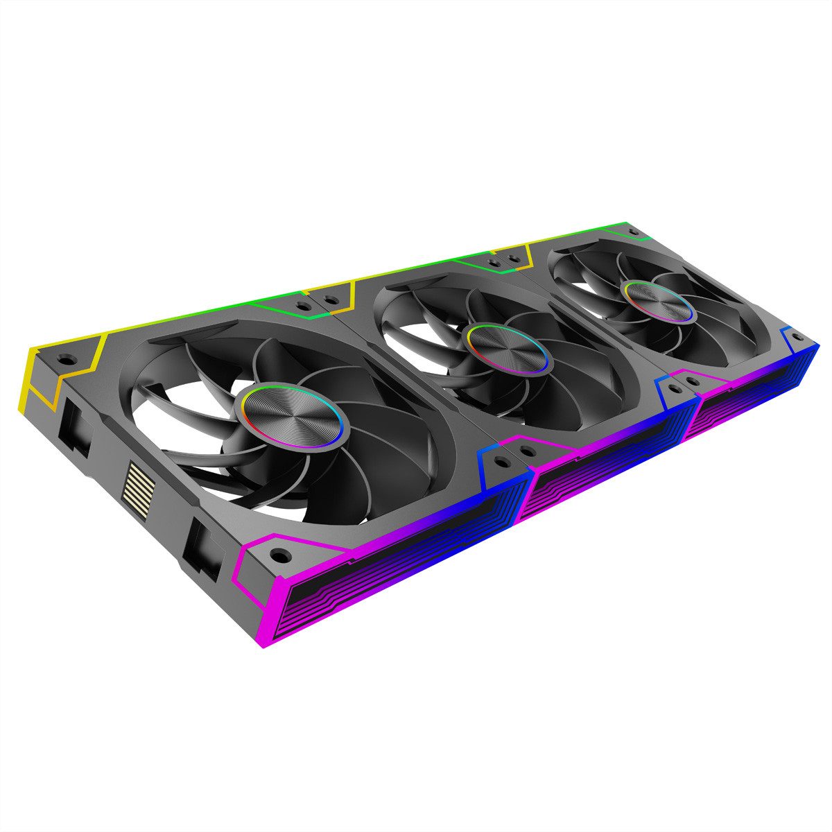 Xilence Gehäuselüfter Gaming Series XF073 ARGB Lüfter 3er Pack, XPF360R.ARGB Reverse Fan Design, XF073