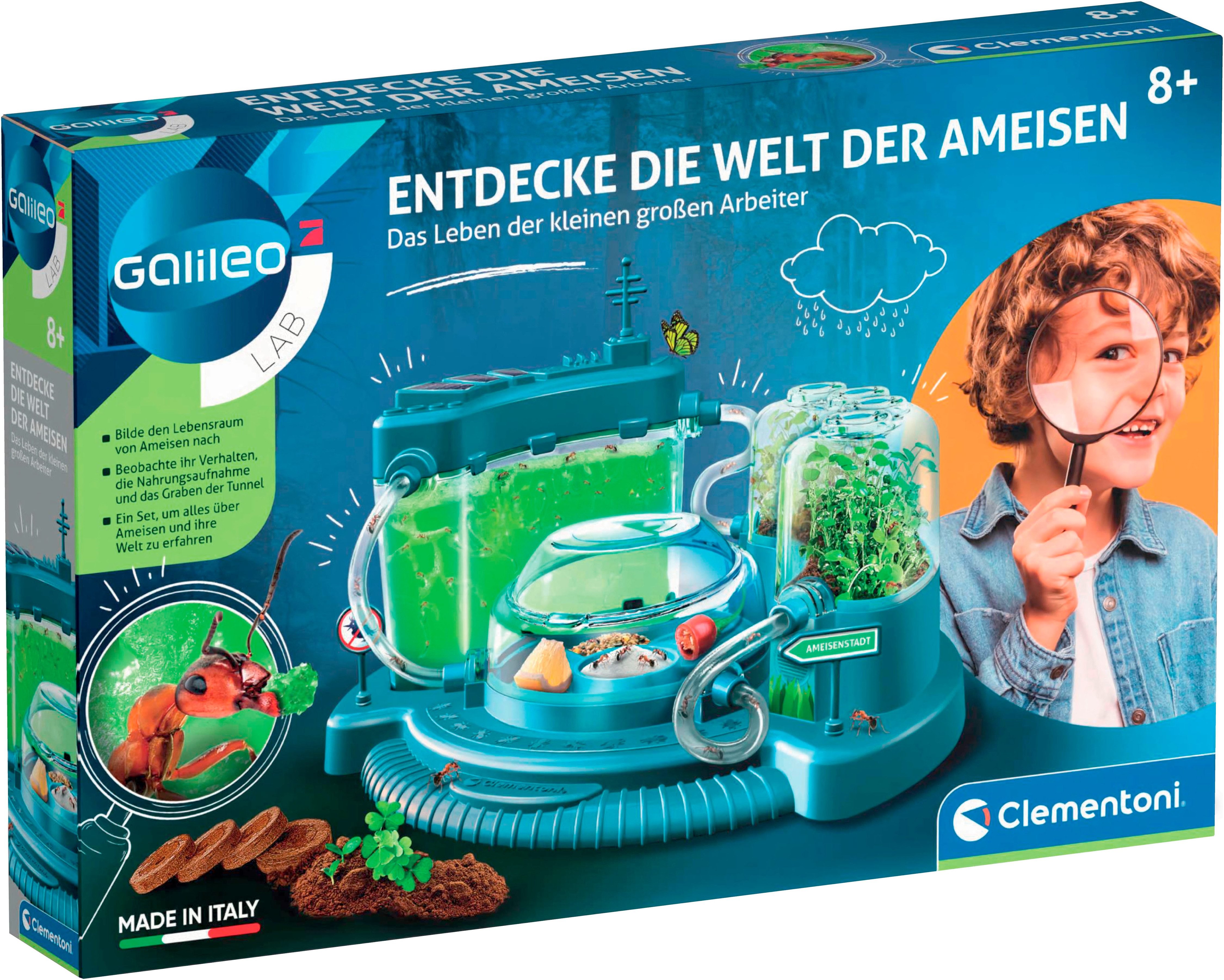 Clementoni® Experimentierkasten Galileo, Entdecke die Welt der Ameisen, Made in Europe