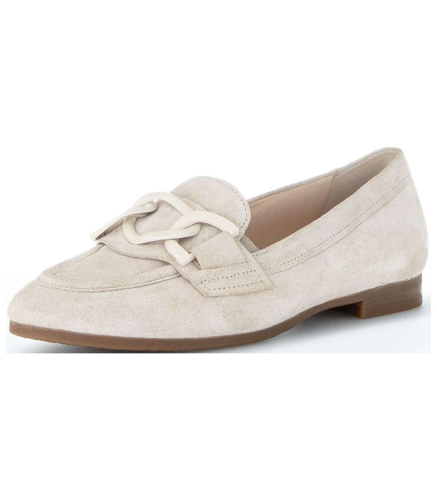 Gabor Slipper Veloursleder Slipper Beige (leinen) | 