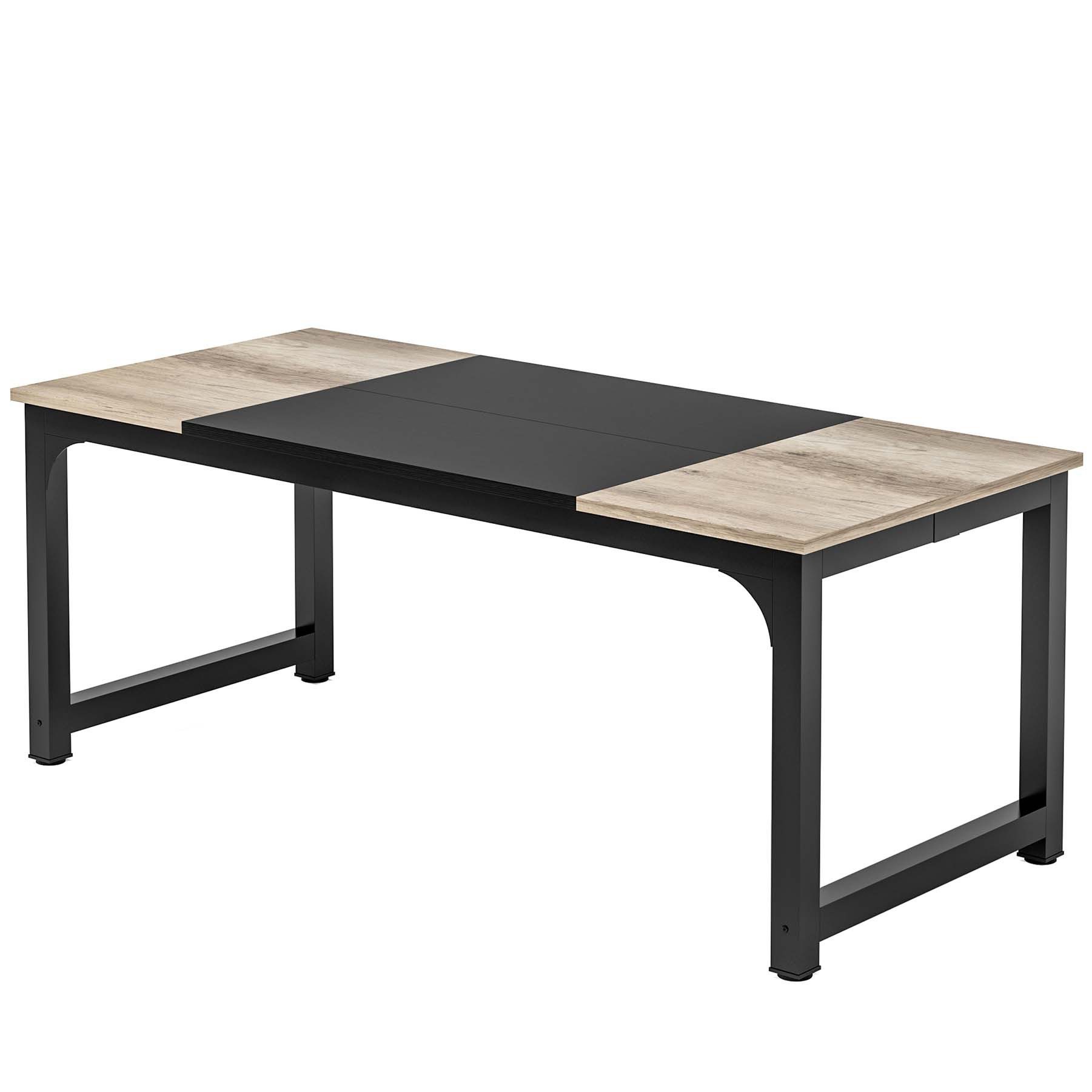 Tribesigns Arbeitstisch Computertisch, Bürotisch, 160/180 cm, günstig online kaufen