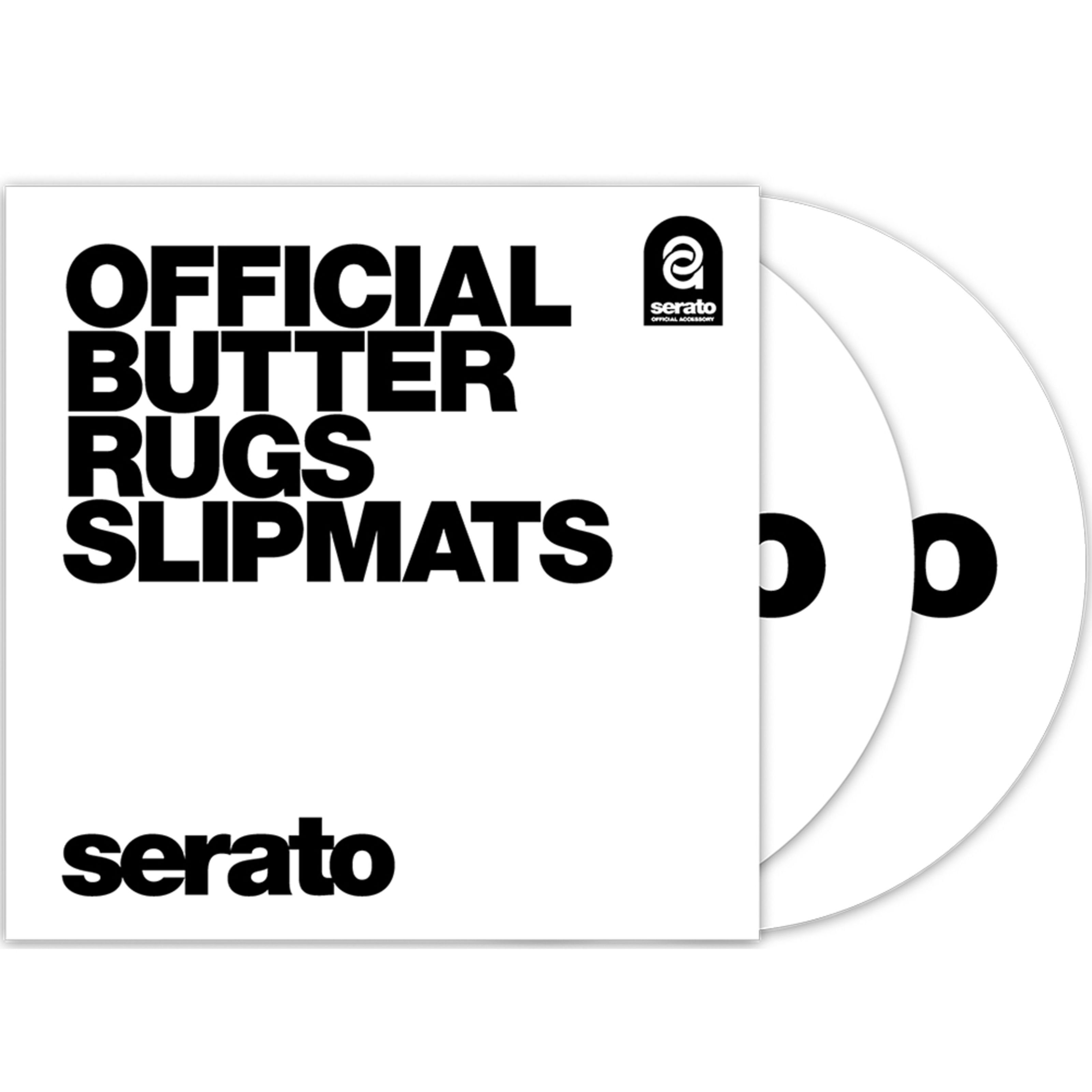 Serato Plattenspieler-Schutzhülle, Butter Rugs 12" Slipmats white - Slipmat für Plattenspieler