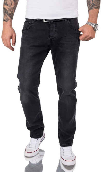 Rock Creek Regular-fit-Jeans »Herren Jeans Stonewashed Dunkelgrau RC-2157«
