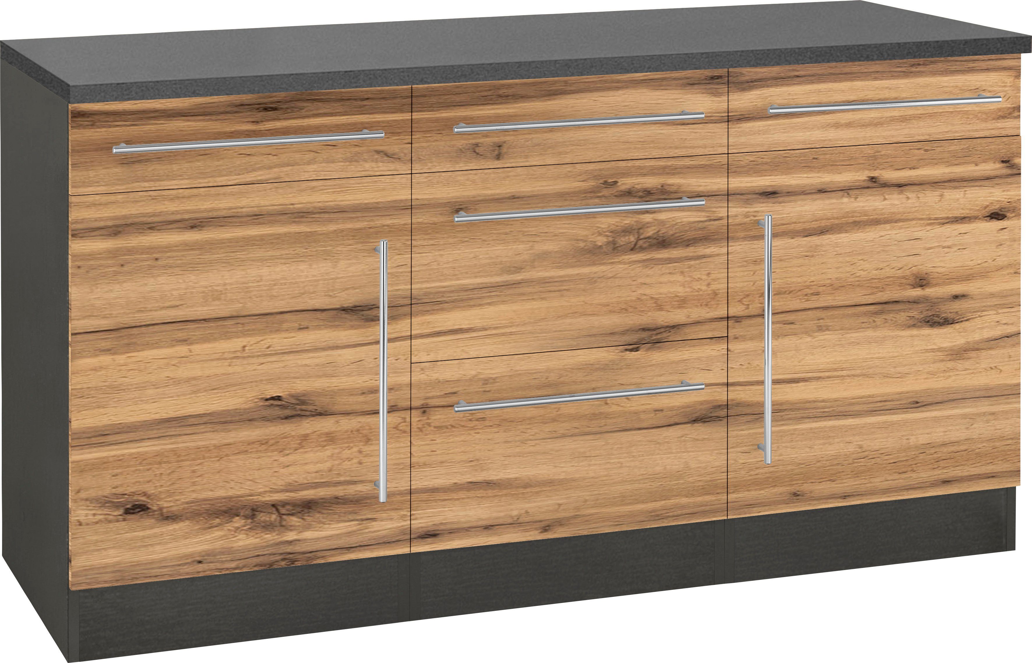 KOCHSTATION Unterschrank KS-Samos Breite 150 cm