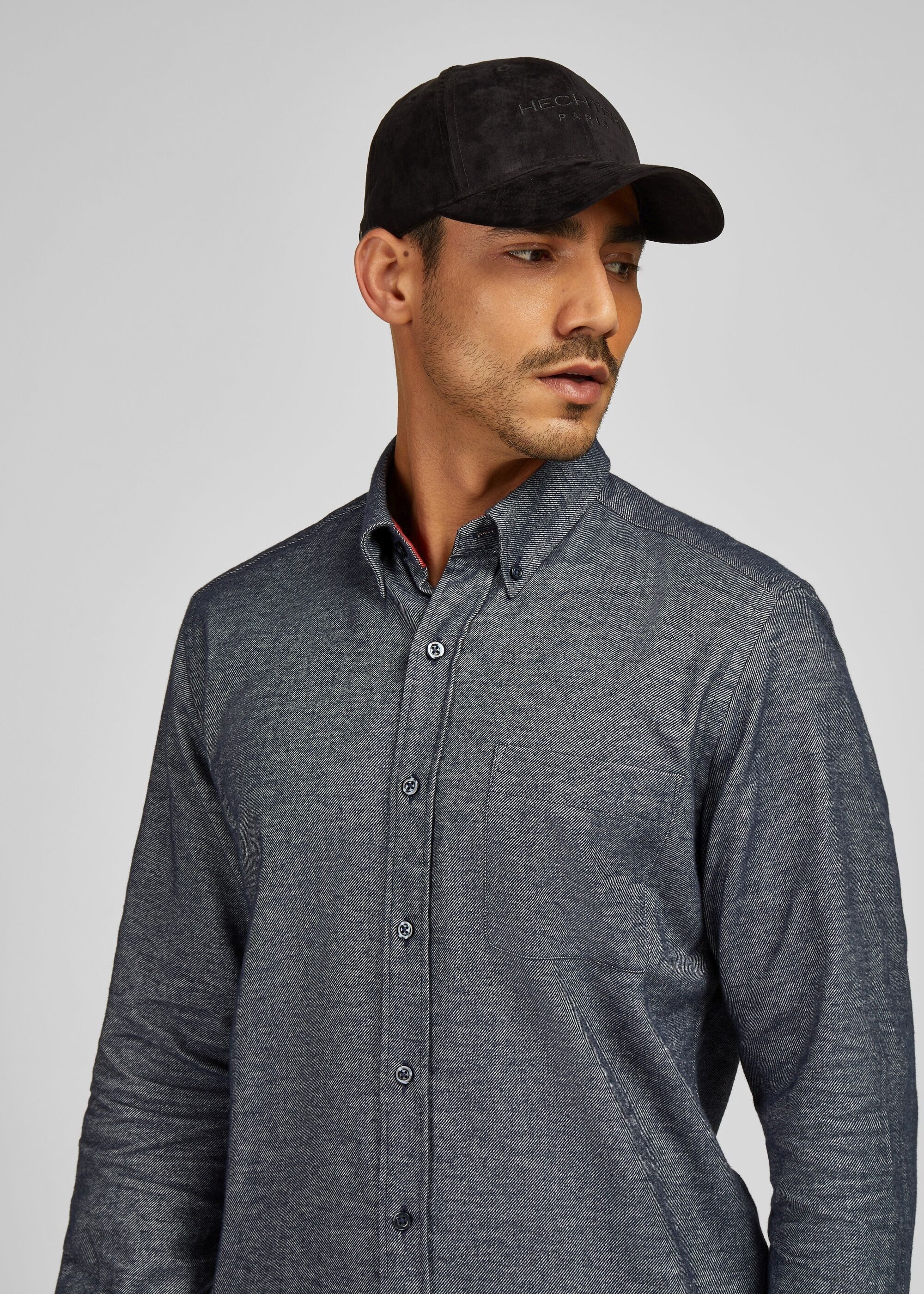 HECHTER PARIS Baseball Cap Mit Wollflanell-Optik