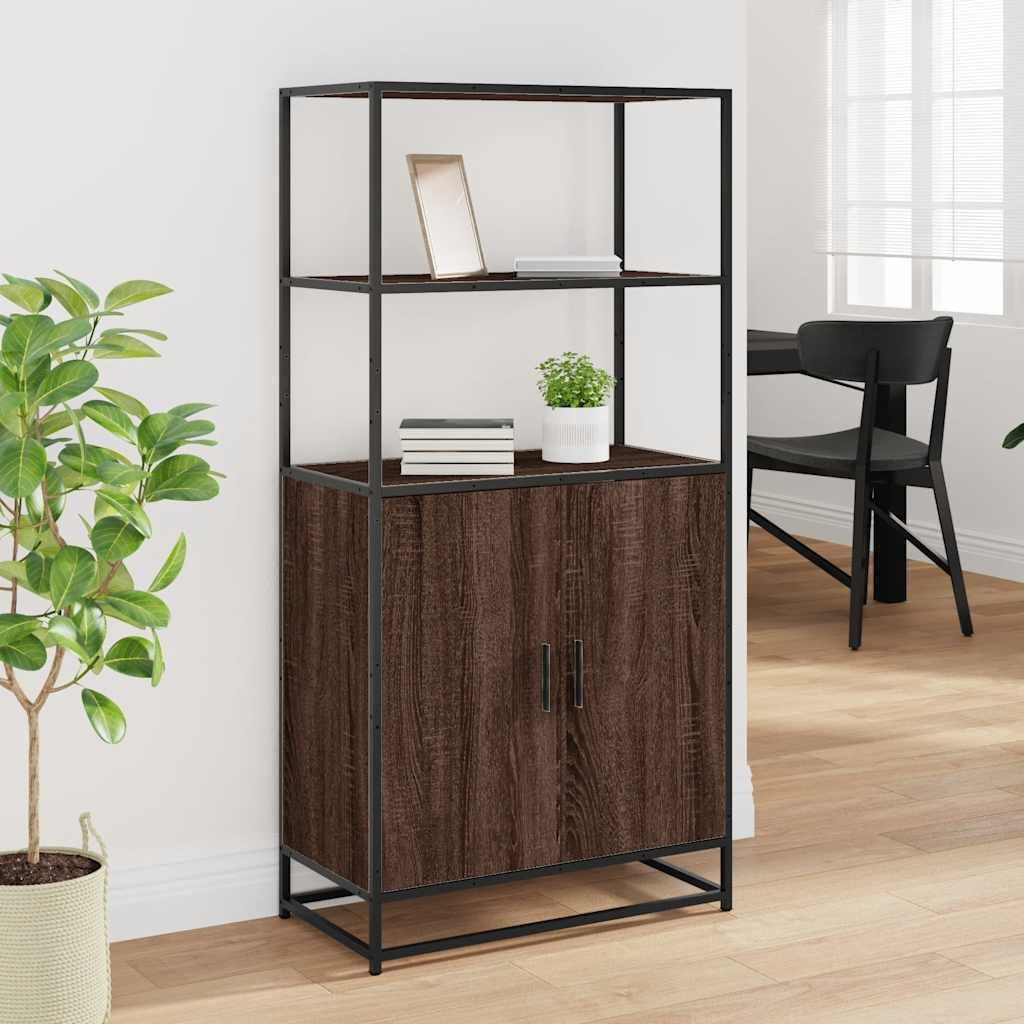 vidaXL Highboard Highboard Braun Eichen-Optik 68x35x139 günstig online kaufen