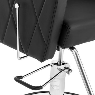 Physa Armlehnstuhl Friseurstuhl mit Fußstütze höhenverstellbar Barber-Stuhl 200 kg Dudley