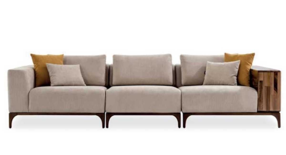1 Holz, Sofa Modernen Design Made Sofa JVmoebel Europa Wohnzimmer in Luxus Teile,