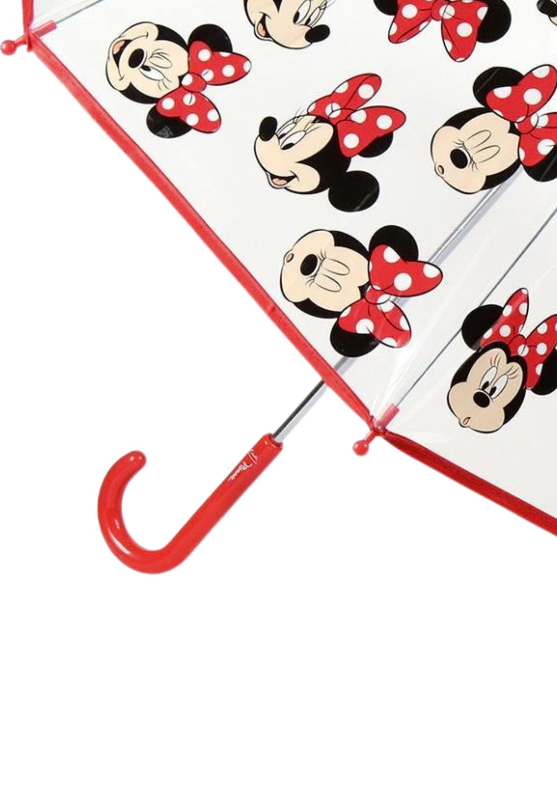 Disney Taschenregenschirm Kinder Minnie Mouse Regenschirm Transparent 45 cm