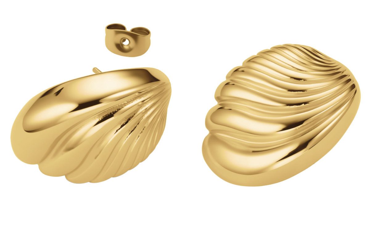 ROSEFIELD Paar Ohrstecker JEFSG-J963, für Damen Modern Vintage Goldfarben