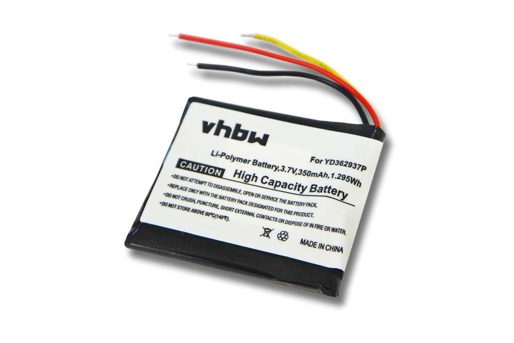 vhbw Ersatz für GoPro YD362937P für Akku Li-Polymer 350 mAh (3,7 V)