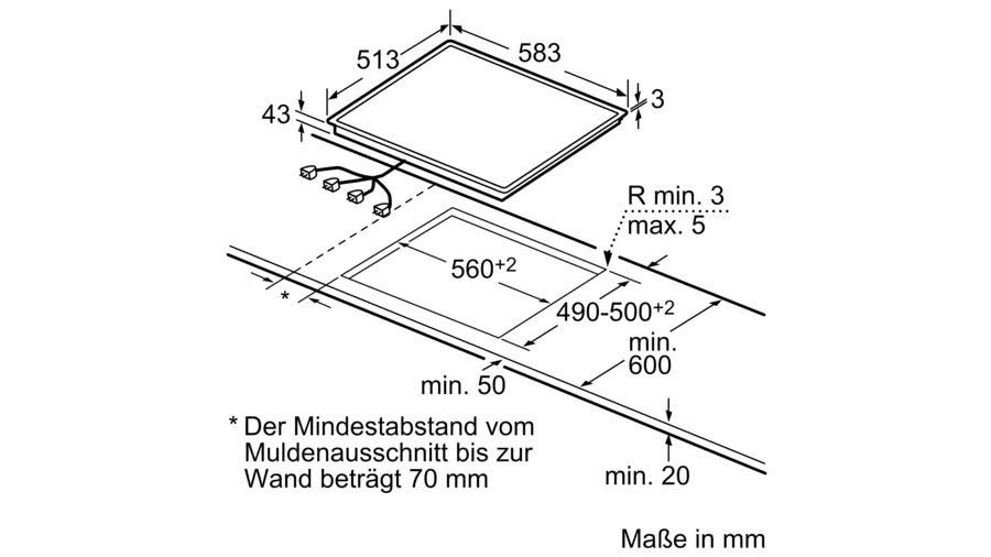 Constructa CX3HS605 Elektro-Herd-Set