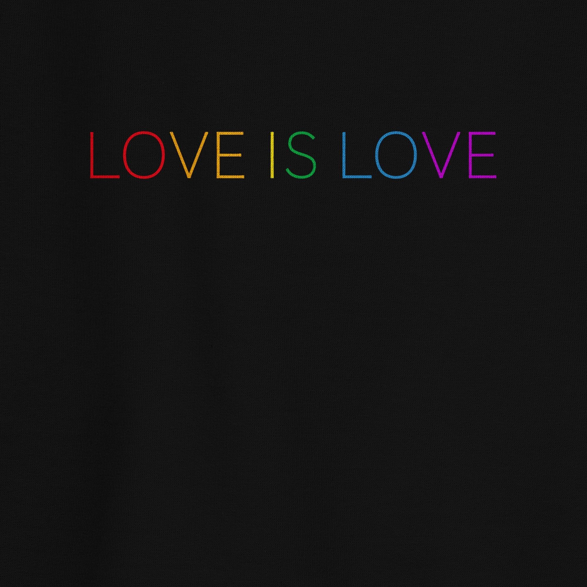 (1-tlg) Schwarz LGBT Shirtracer Sweatshirt - 1 - Pride Regenbogen Love is Kleidung Love