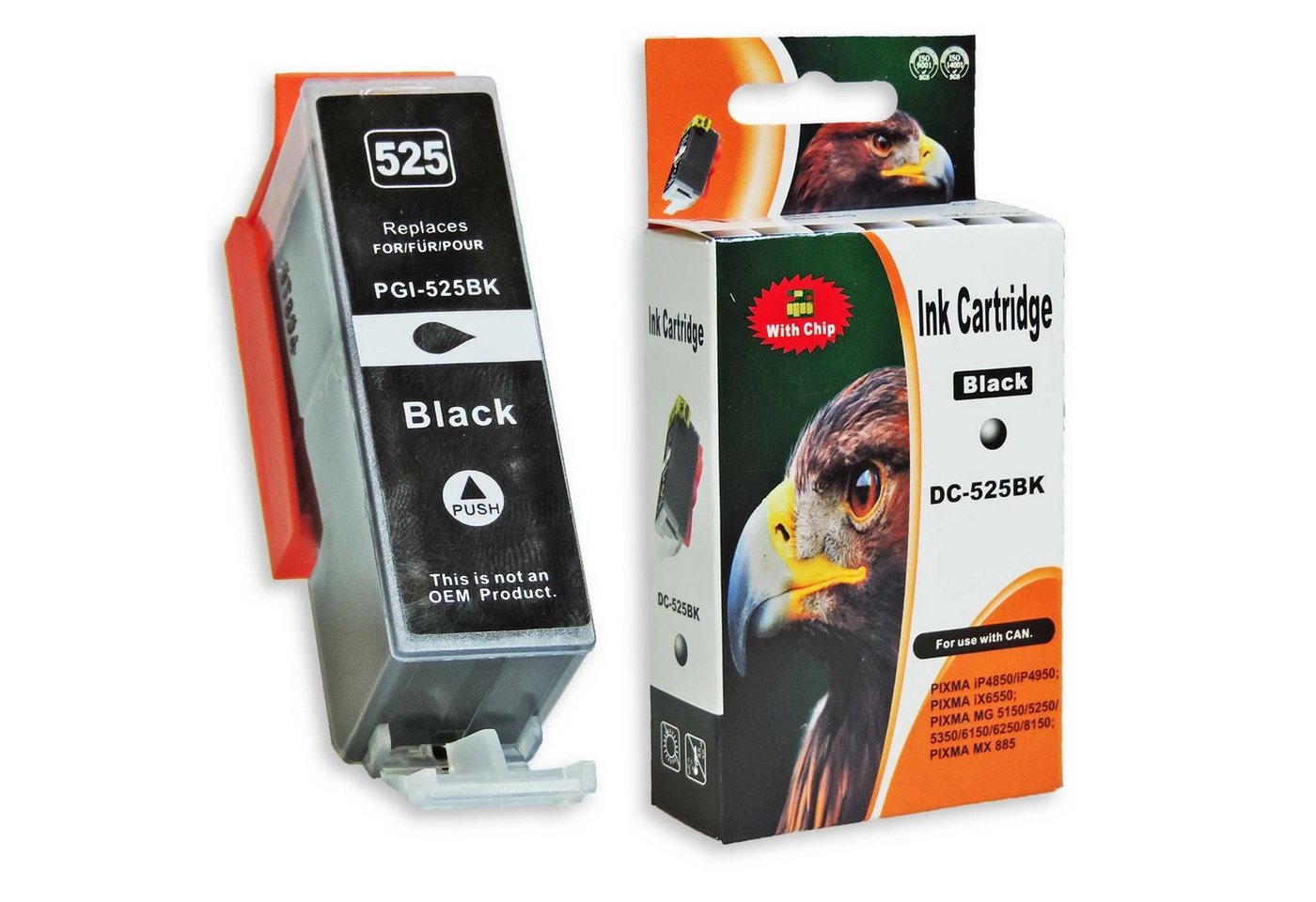 Thumbnail - Kompatibel Canon PGI-525, CLI-526 Multipack 10-Farben (2x Schwarz, 2x Tintenpatrone (Spar-Set, für Canon Pixma MX 885 un...
