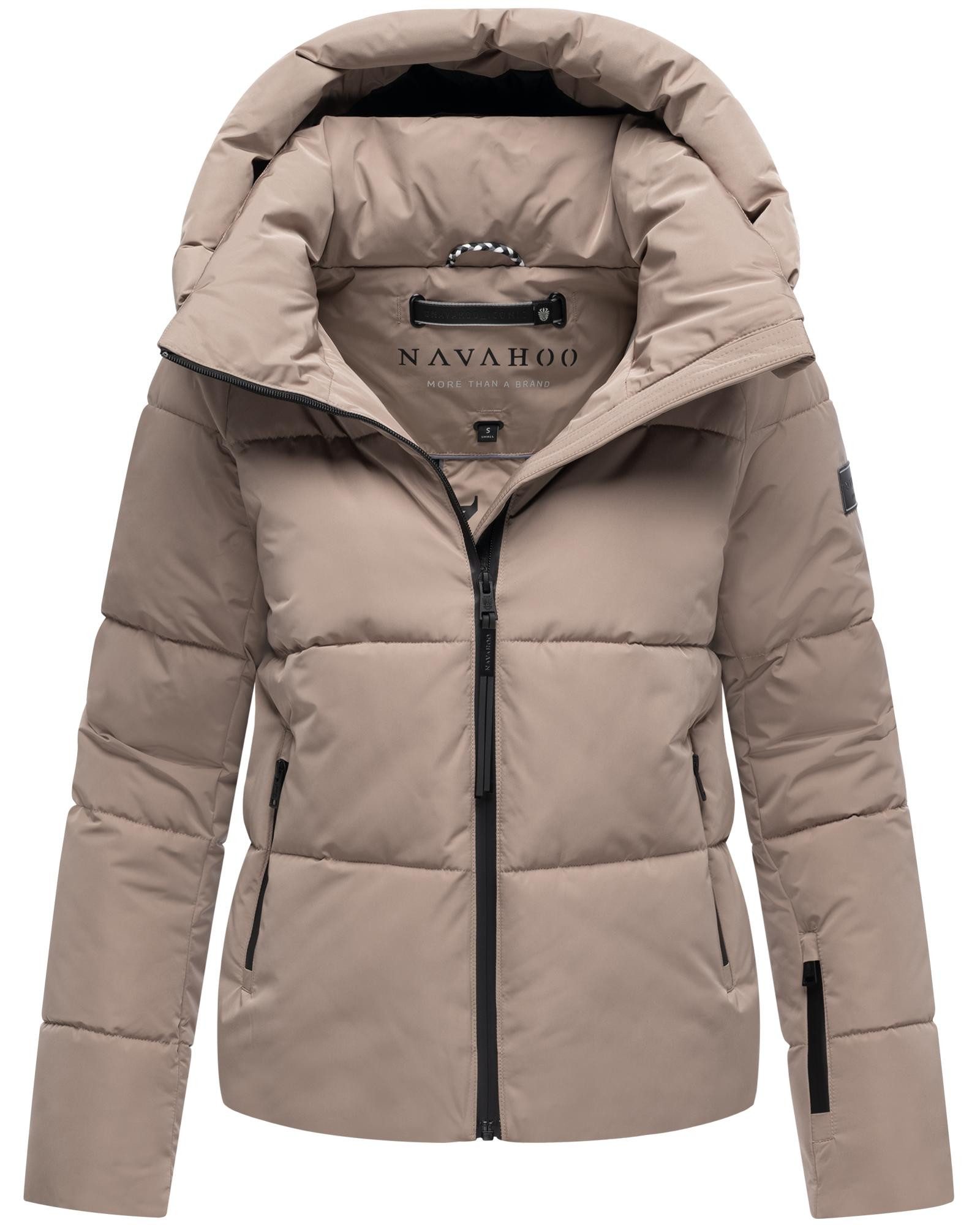 Navahoo Steppjacke Frostherz XIV Kurze gesteppte Damen Winterjacke mit abnehmbarer Kapuze