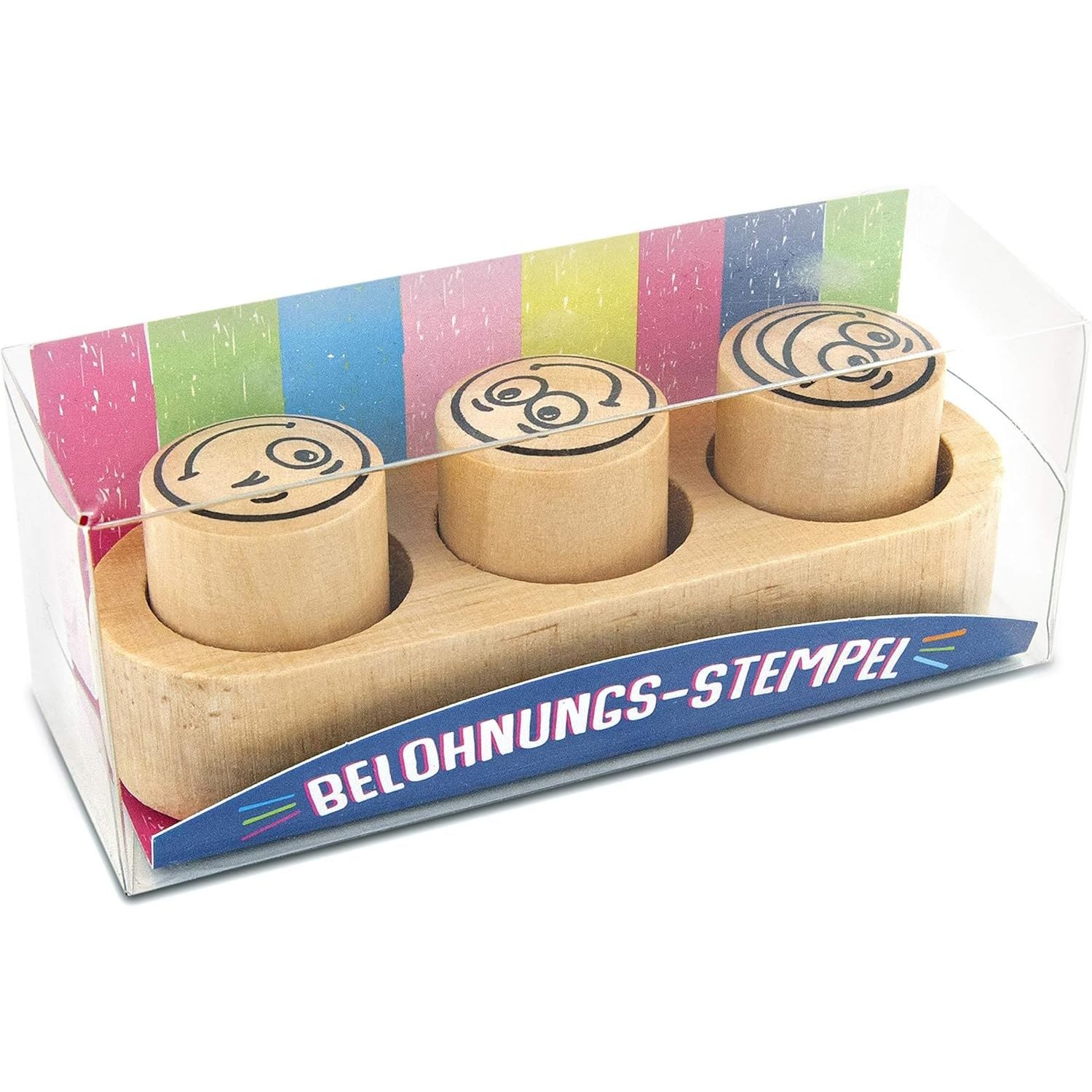 Trendhaus Stempel TRENDHAUS 952509 Lehrerstempel Set Smiley für Kinder und Lehrer