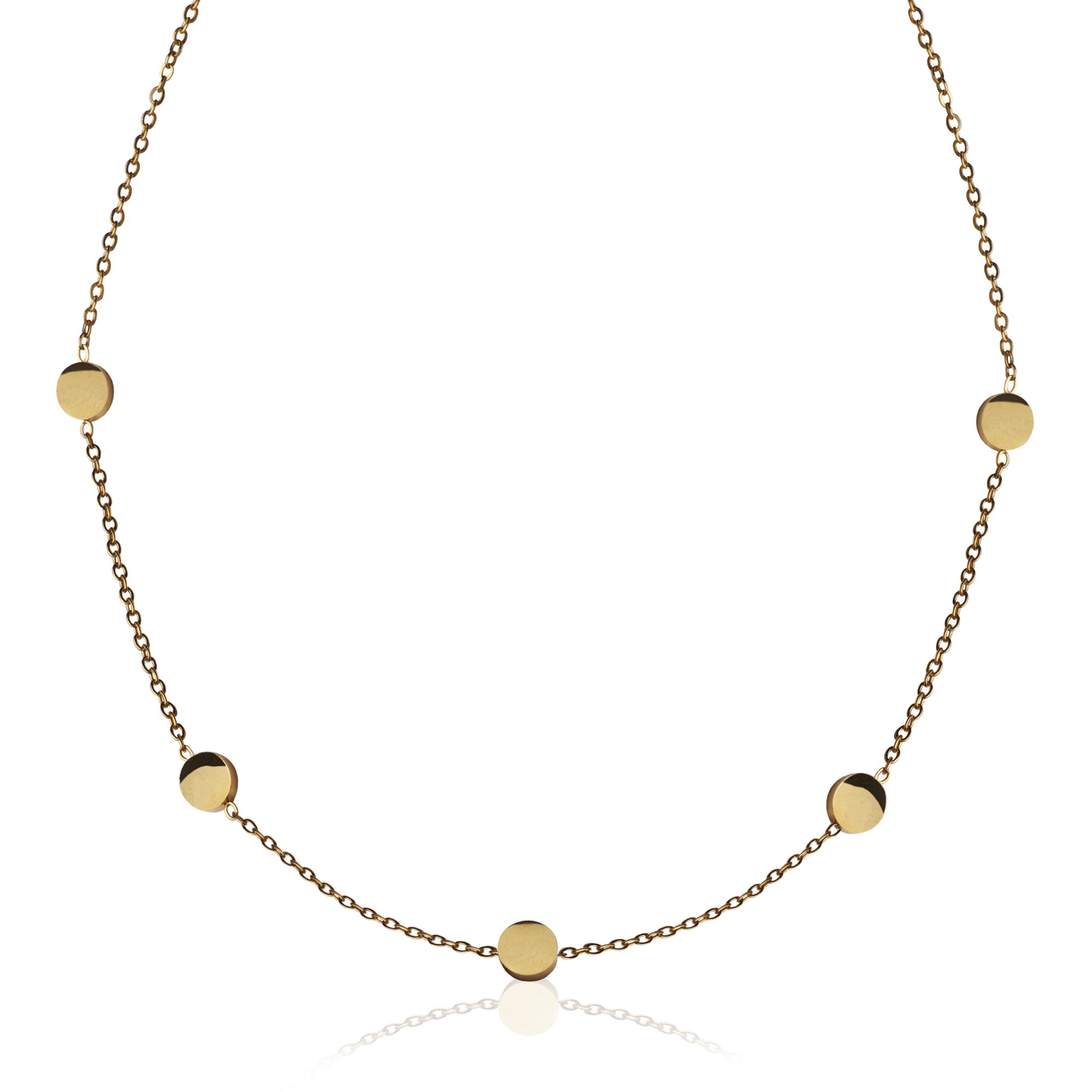 ALEXASCHA Choker Kurze Kette mit Plättchen • Edelstahlkette • Münzkette • v günstig online kaufen