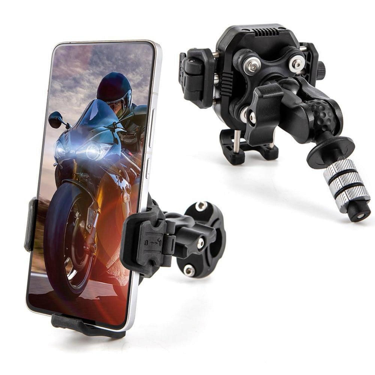 LuxusKollektion Smartphone-Halterung Motorrad Handyhalterung Dämpfer 25mm 4,7-7,2 für Spiegelhalterung