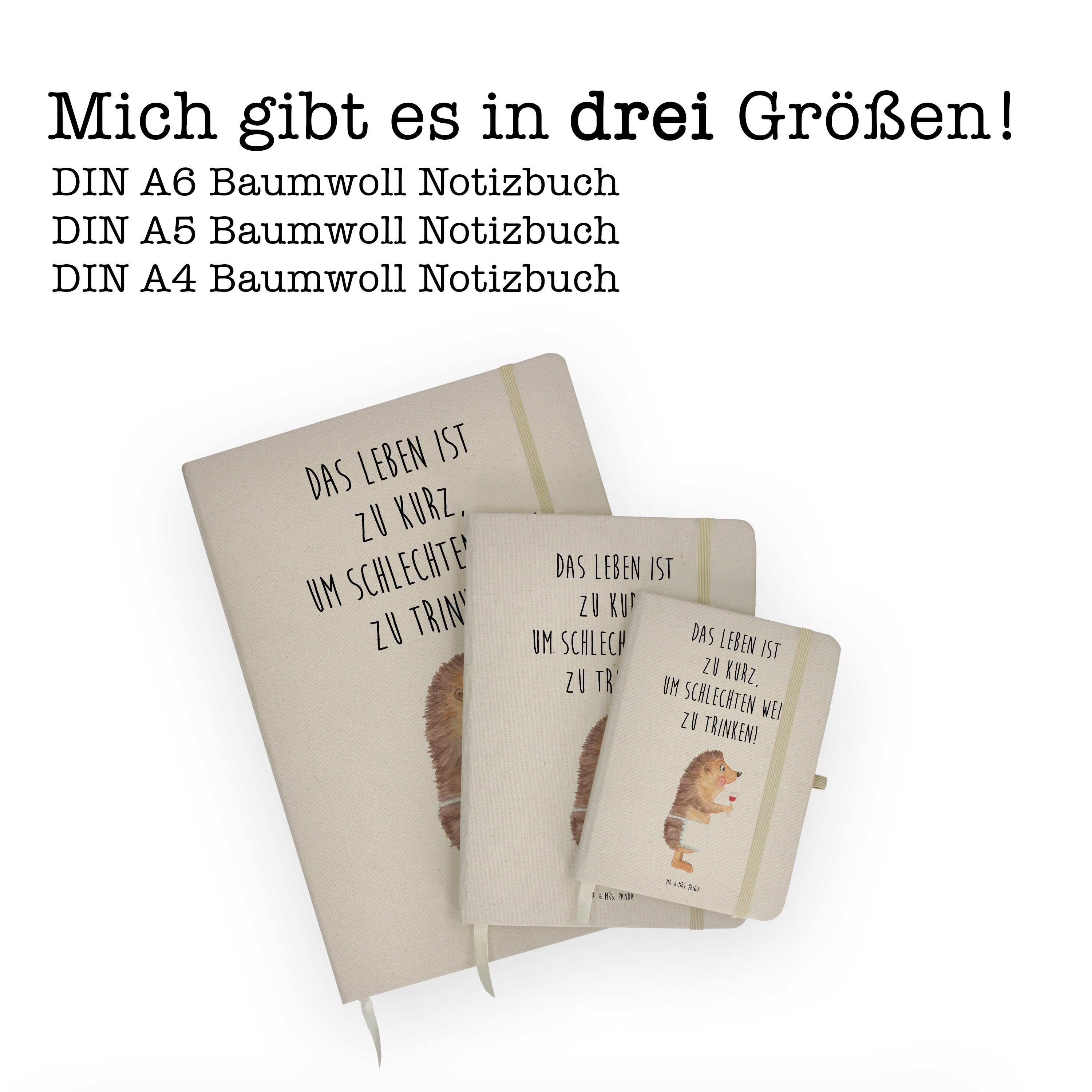 - & mit Transparent & Sprüche, Tiermotive, Igel Mr. lustige - Mrs. Mr. Mrs. Panda Panda Wein Notizbuch Geschenk,