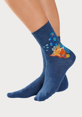 H.I.S Basicsocken (Packung, 5-Paar) mit farbigen Meerestieren