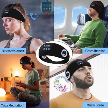 Cbei Schlafmaske 100% Blackout-Effekt 3D Augenmaske mit Bluetooth-Musik, ine atmungsaktive, mit ergonomischem Design Schlafmaske Einstellbare